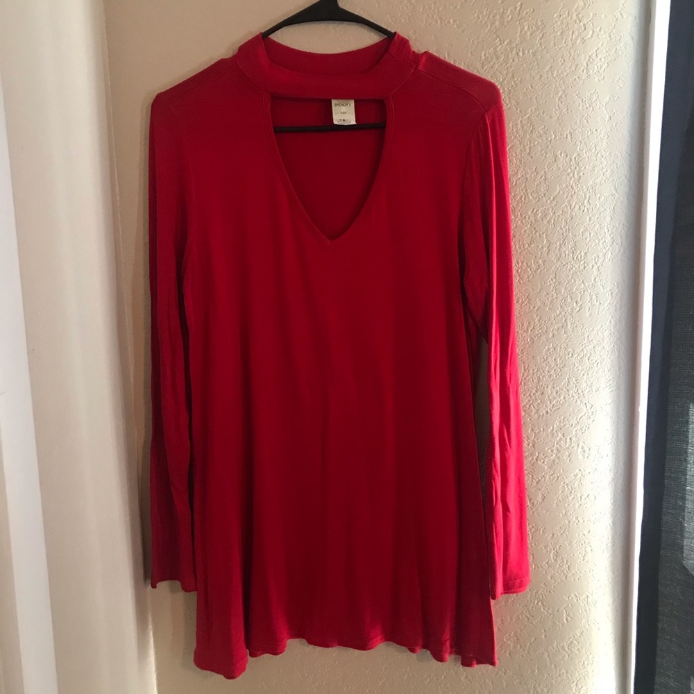 Long Sleeve Red Shirt